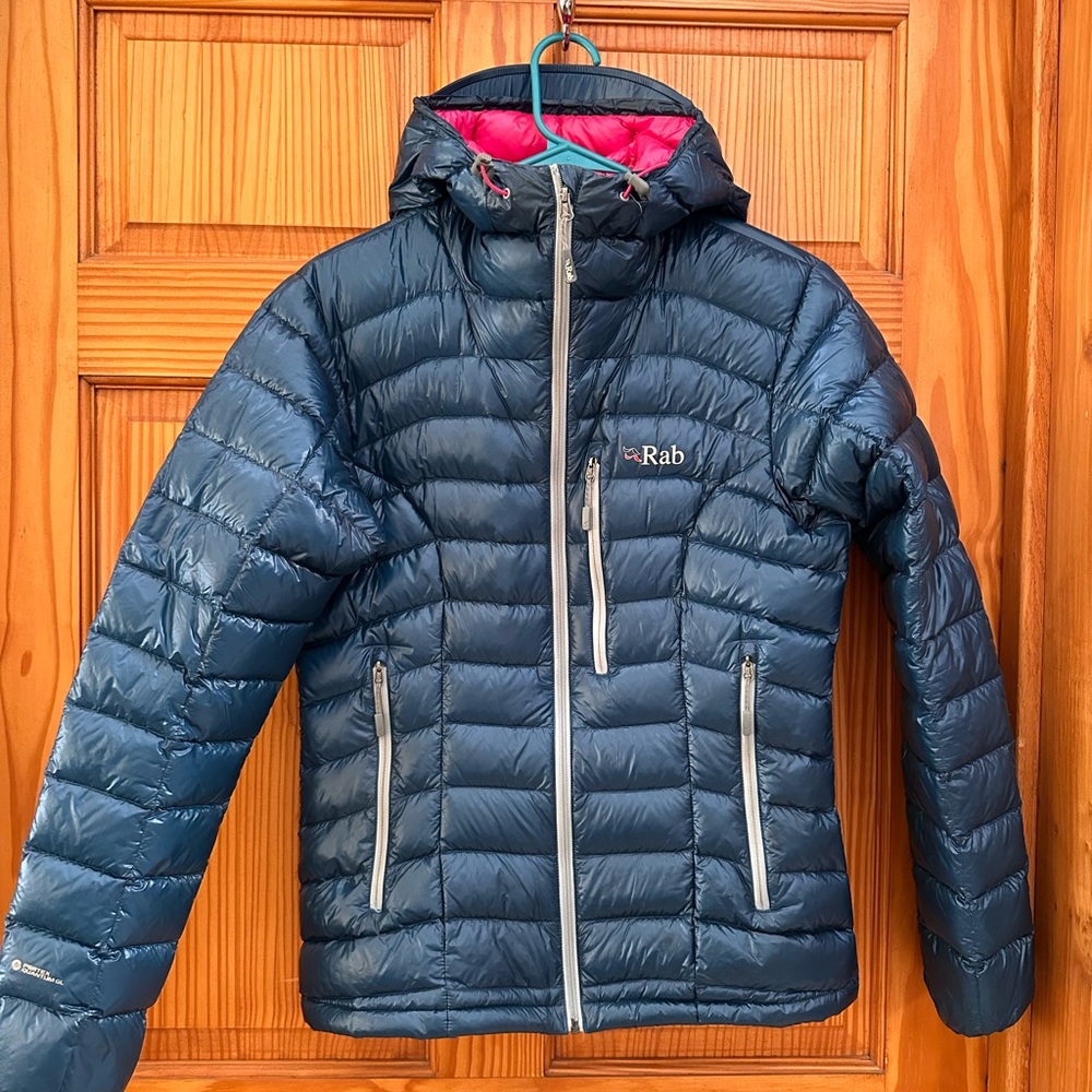 Rab Continuum Down Hooded Jacket - Women’s medium